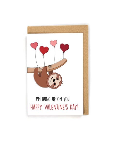 Valentines Day Card Cute Valentines Day Card Happy Etsy Uk