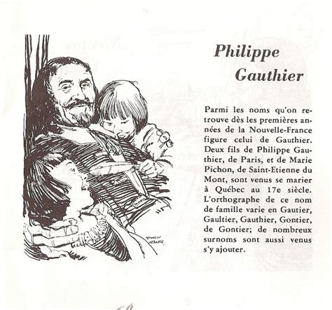 Philippe Gauthier Québec Nouvelles France Généalogie Québec
