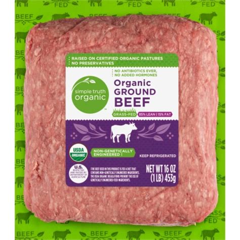 Simple Truth Organic™ 85 Lean Grass Fed Ground Beef 1 Lb Pick ‘n Save