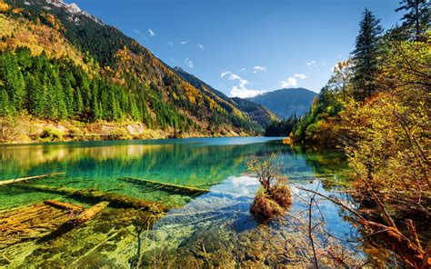 Télécharger Fonds Décran Le Parc National De Jiuzhaigou Lac Jiuzhai