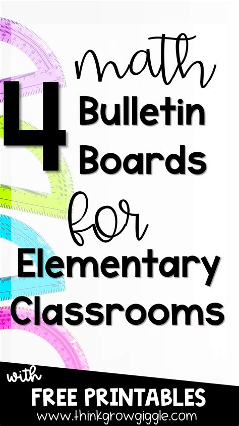 4 Math Bulletin Board Decor Ideas For Upper Elementary Classrooms