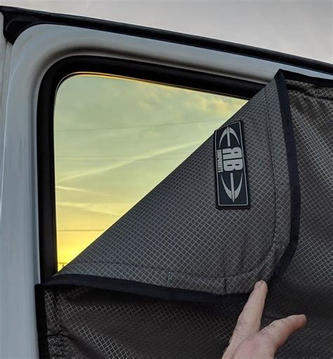 2019 Sprinter Van Fabric Magnetic Front Door Window Shade Kit Rb