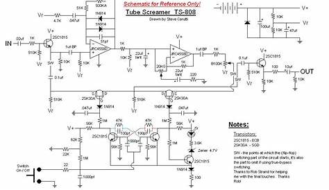 Classic Tube Screamer TS-808 Schematic - I want to try to build a clone