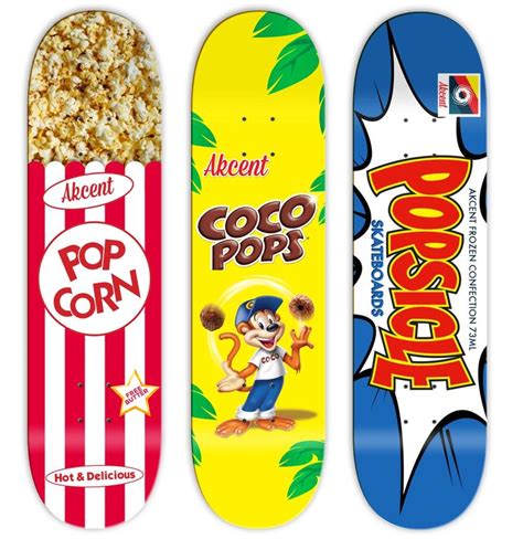 The Pop Series For Akcent Skateboards Skateboard Design Custom Decks