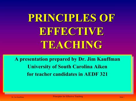 Ppt Principles Of Effective Teaching Powerpoint Presentation Id684197