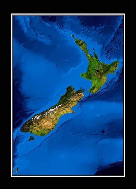 Satellite Map Of New Zealand New Zealand Oceania Mapsland Maps