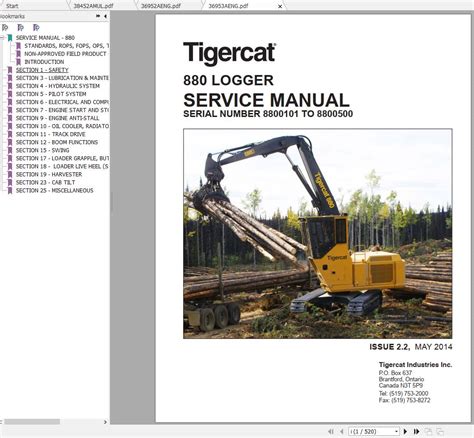 Tigercat Logger Operator Service Manual