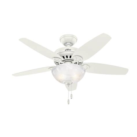Some ceiling fans also have a cord to pull to reverse direction, but unknown whether or not your fan n4) remove the wire nut that connects the white wire coming from the governor with three other. Hunter Cedar Park 44 in. Indoor Fresh White Ceiling Fan ...