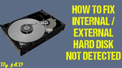 How To Fix Hard Disk Drive Not Detected Not Shown Internal External Hard Disk Not Detected