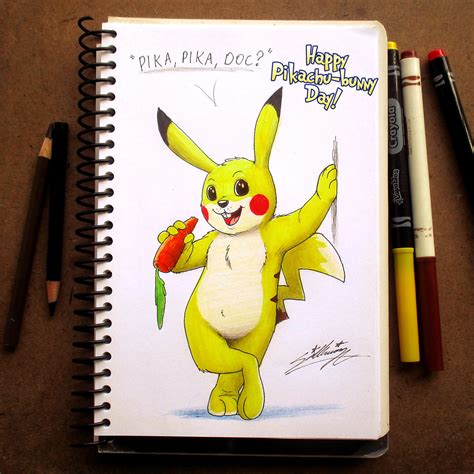 Happy Pikachu Bunny Day By Sagadreams On Deviantart