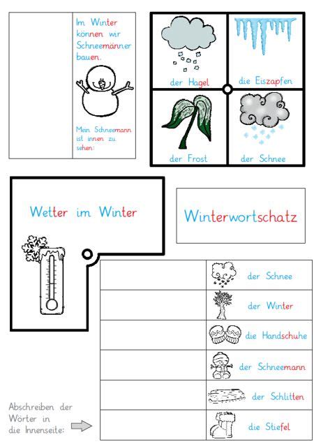 Jetzt material & übungen gratis downloaden! mini-lapbook-winter - Zaubereinmaleins - DesignBlog