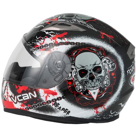 Maybe you would like to learn more about one of these? Vcan V158 Reaper Graphic Motorcycle Helmet - Full Face ...