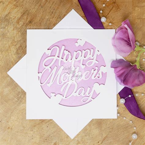 Mothers Day Cut Out Card Mothers Day Card Cut Out Etsy Uk