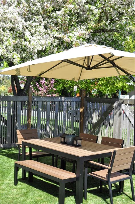 Äpplarö outdoor furniture is a complete series with everything you need. Ikea Patio Umbrella Recommendation - HomesFeed