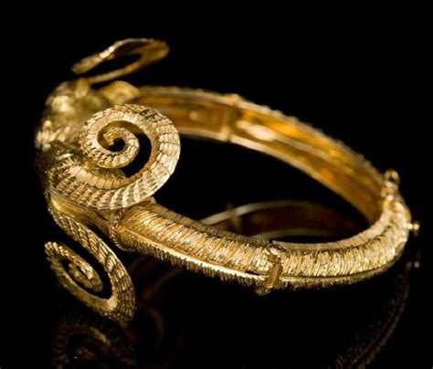 Greek Zolotas 18k Gold Rams Head Bracelet 2 Bracelets 18k Gold Yellow Gold Bracelet