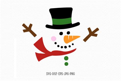 Cute snowman svg, Christmas snowman, let it snow snow (145740) | SVGs