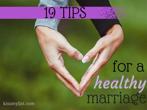19 tips for a healthy marriage kiss my list