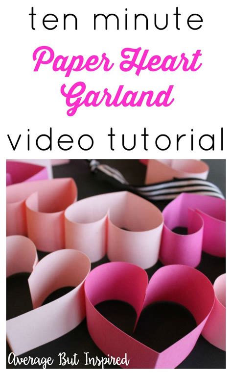 How To Make A Paper Heart Garland Valentine Garland Diy Artofit
