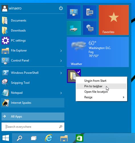 How To Pin Any Folder To The Taskbar In Windows 10 Winaero