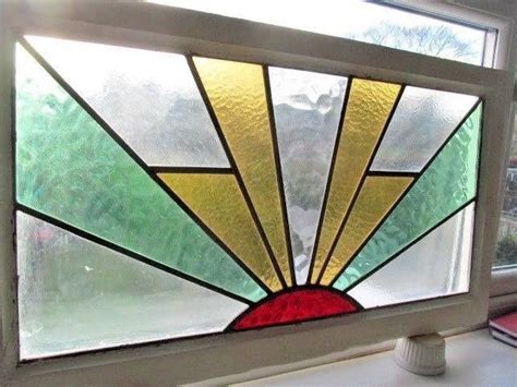 Pin By Siew Fong On Sunrays Sunburst Art Art Deco Stained Glass Window Art Deco Stained Glass