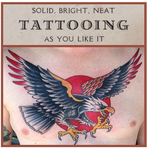 American Traditional Eagle Tattoo Sailor Jerry Inspired
