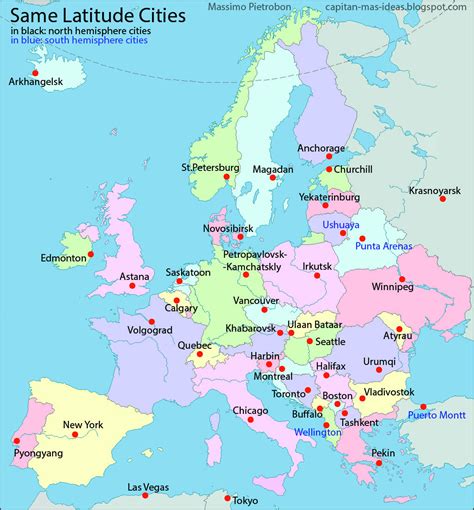 Map Of Europe Capital Cities A Map Of Europe Countries 864 The Best