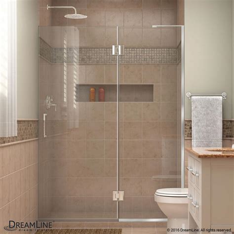 Dreamline Unidoor X 54 In X 72 In Frameless Hinged Shower Door In