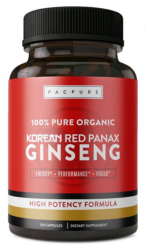 1500mg Organic Korean Red Panax Ginseng 100 Pure High Potency