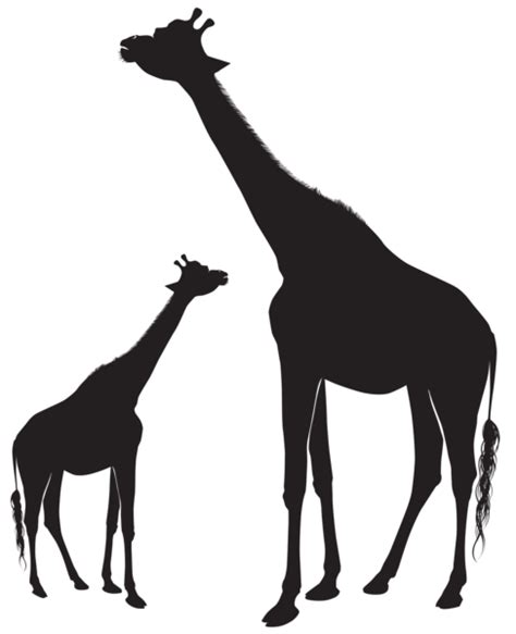 Clip Art Baby Giraffe Silhouette Image Vector Graphics Silhouette Png
