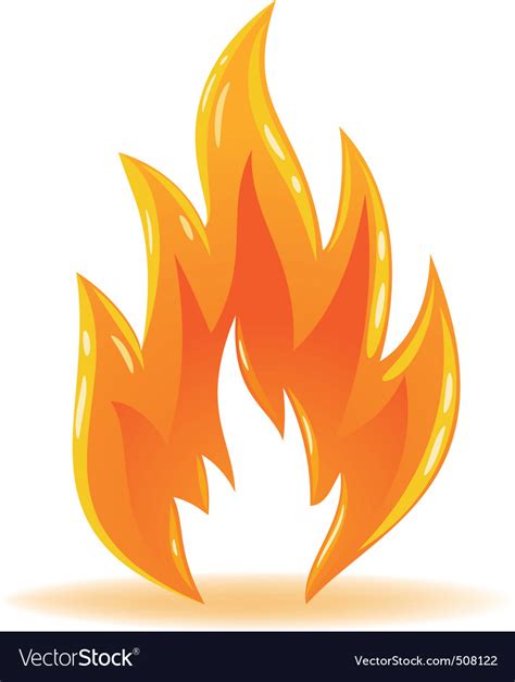 Free fire allows the players to keep a unique nickname in the game. Vector symbol fire shiny flame Royalty Free Vector Image
