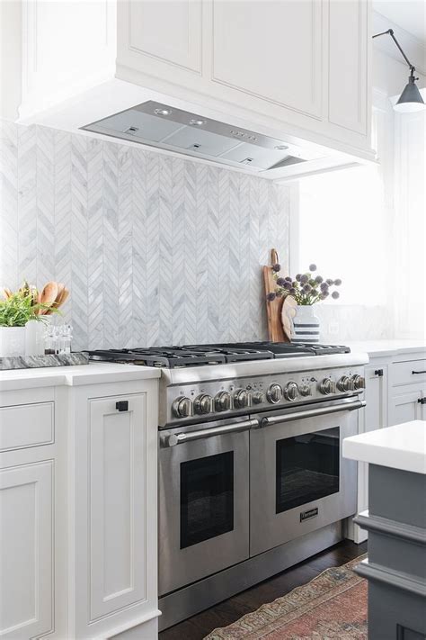 Herringbone Backsplash Herringbone Backsplash Source On Home Bunch