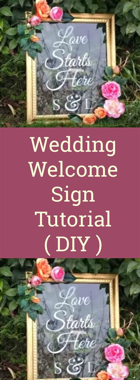 Wedding Welcome Sign Tutorial Diy ~ Nondon