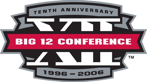 Big 12 Conference Anniversary Logo Ncaa Conferences Ncaa Conf