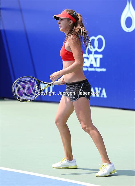 However, she faltered as she served. Pattaya Open 2014 | Juergen Hasenkopf Photography