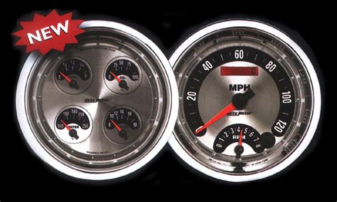 Street Rod Parts Instrument Gauges Auto Meter American Muscle