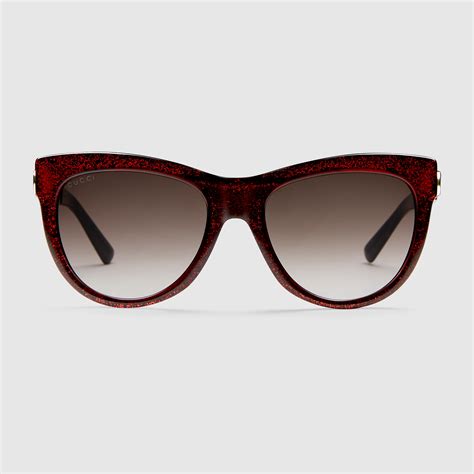 Cat Eye Glitter Sunglasses Gucci Women S Sunglasses 434045j13501819