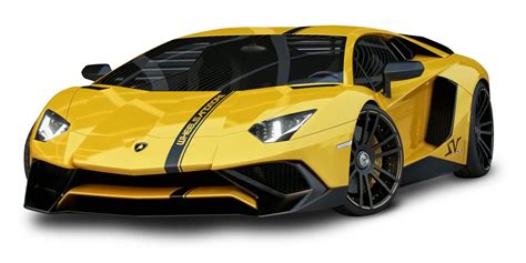 Lamborghini Aventador Yellow Car Png Image Purepng Free Transparent