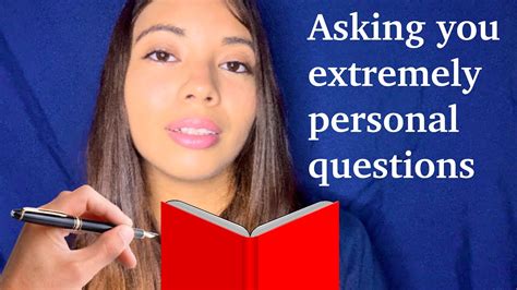 Asmr Asking You Extremely Personal Questions Youtube