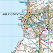 OS Map of Aberystwyth & Machynlleth | Landranger 135 Map | Ordnance ...