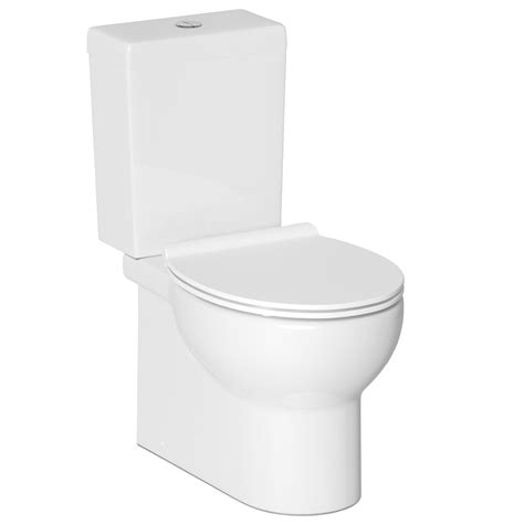 Cooke And Lewis Eleanor Modern Close Coupled Toilet With Soft Close Seat
