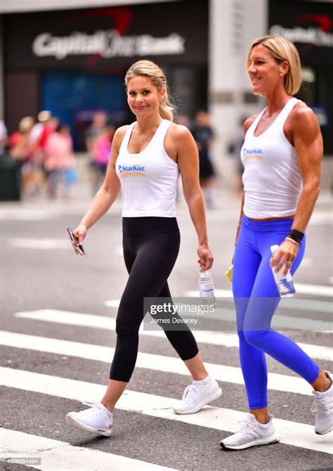 candace cameron bure and trainer kira stokes seen on the streets of news photo getty images