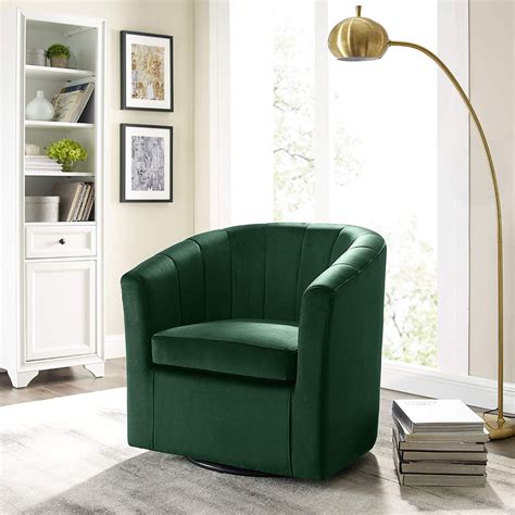 Tribesigns Accent Chair Modern Armchair 360° Swivel Mid Century Tub