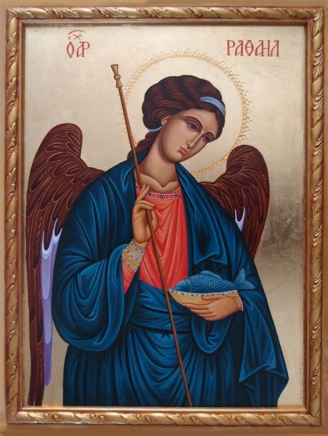 Icon Of Archangel Raphael Straphael Orthodox Icon Etsy Australia
