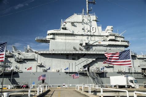 Retired Ship Uss Yorktown On Display Editorial Photography Image Of