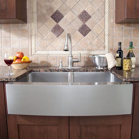 39 Optimum Double Bowl Stainless Steel Farmhouse Sink Curved Front
