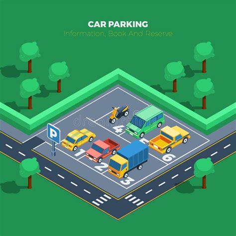 Car Parking Illustration Stock Vector Illustration Of Sign 210069574