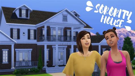 I Built A Sorority House For The Sims 4 University Youtube