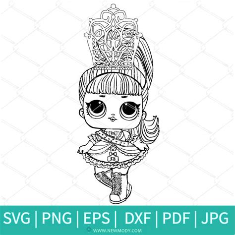 Lol Surprise Dolls Outline Svg Bundle Lol Surprise Dolls Coloring Pdf