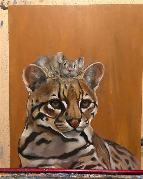 Cat And Mouse Painting Sierra Briggs Art Art Painting Oil Mouse