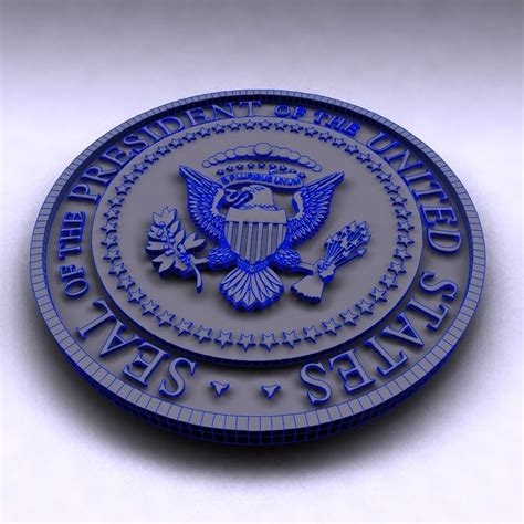 Presidential Seal 3d Model Cgtrader